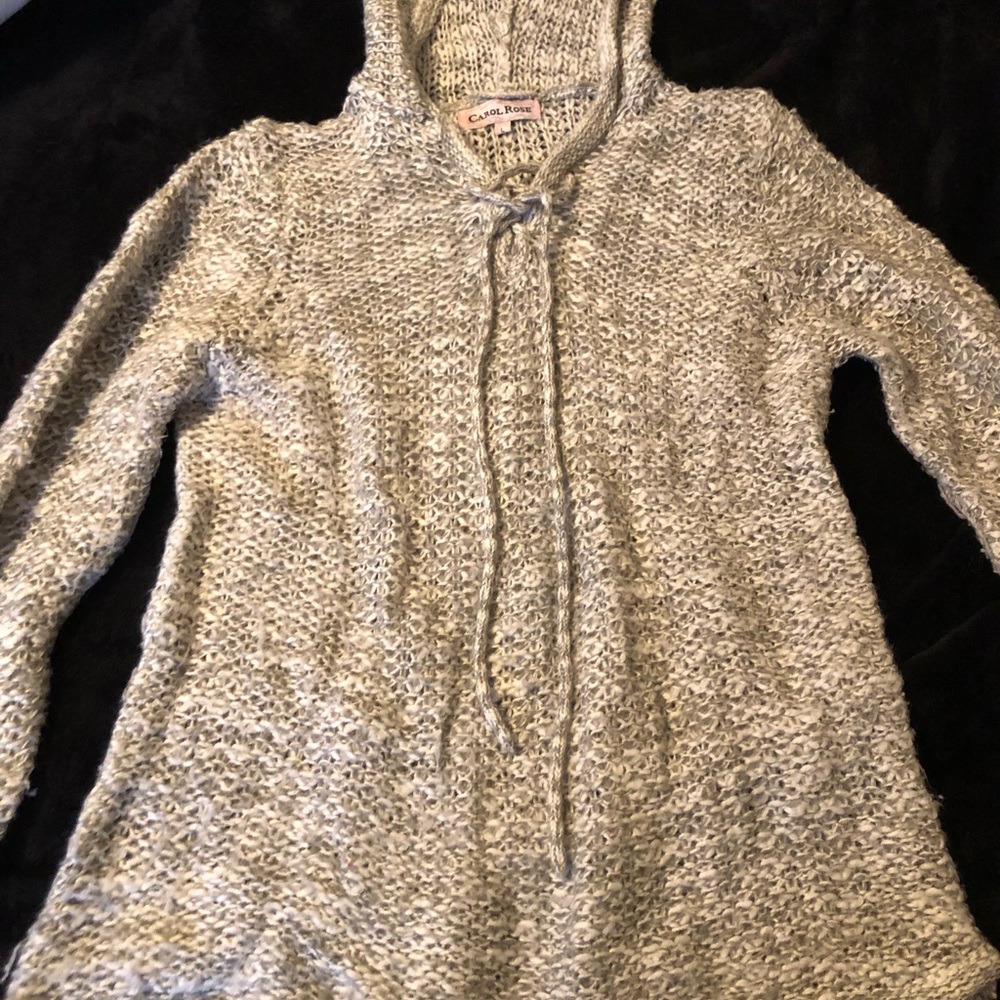 Knit hoodie